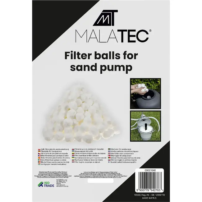 Malatec Filterballen - 1.5 kg - Voor Zandpompen - Herbruikbaar en Duurzaam