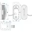 ProPlus Breedtelicht - LED - Rood/Wit - Rechts - 98 x 42 mm - 12V