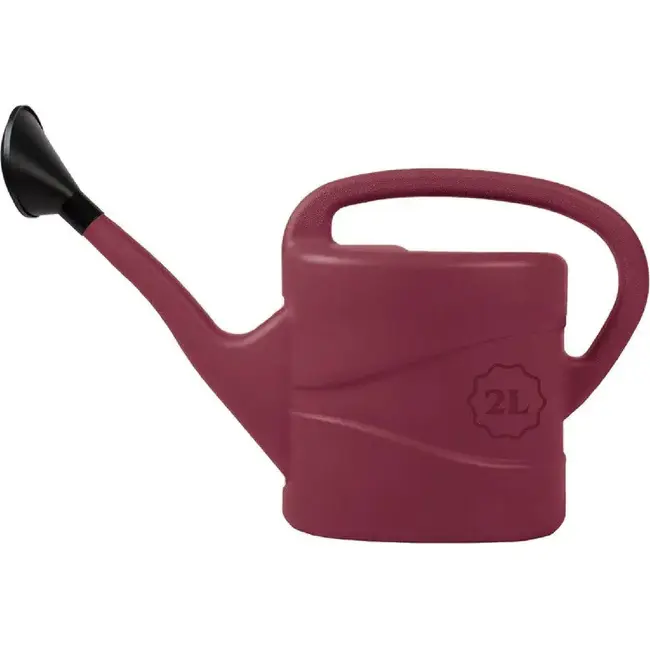 Talen Tools Gieter 2 Liter met Broes - Wijnrood - Perfect voor Kamerplanten