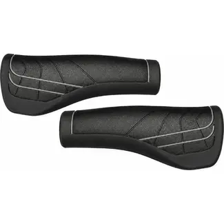Herrmans Handvatten - Ergonomisch - TPE Materiaal - Zwart - 120 mm - Set van 2