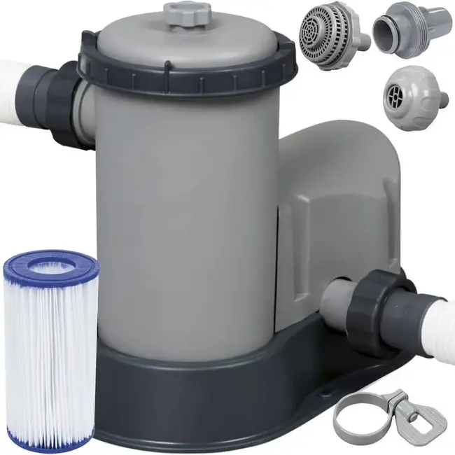 Bestway Zwembadfilterpomp 5.678 l/u met 38 mm aansluiting, filterpatroon type III en 2 slangen van 1,5 m voor opzetzwembaden