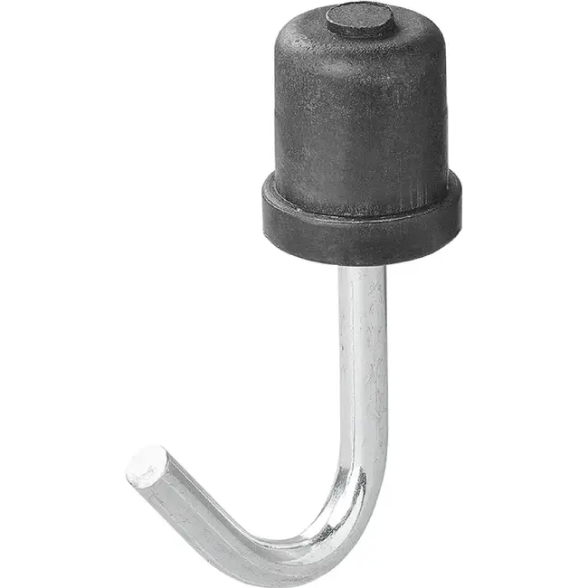 ProPlus Tentdop met ronde haak - metaal - Ø 22 mm - zwart