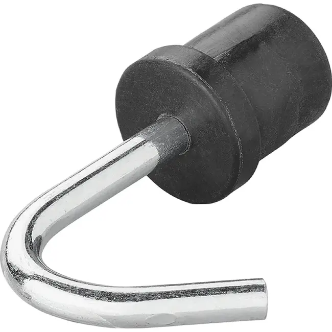 ProPlus Tentdop met ronde haak - metaal - Ø 22 mm - zwart