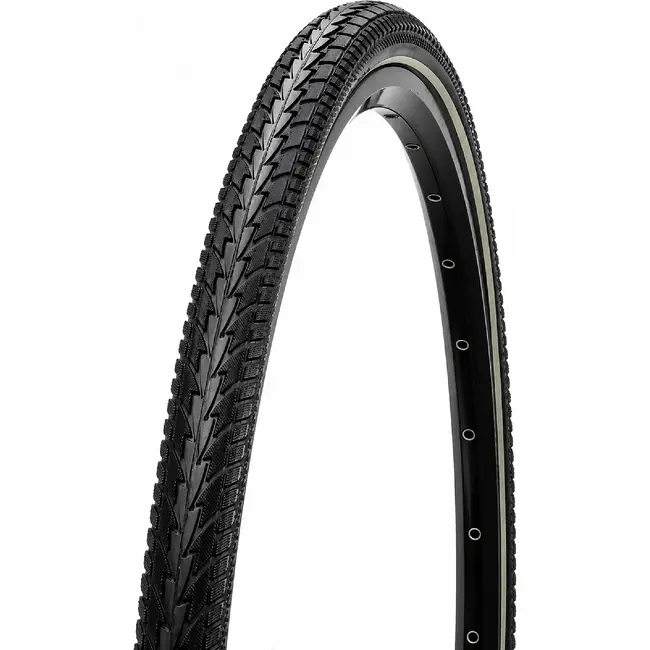 Hakuba Buitenband - Zwart met witte lijn - 28x1 1/2 - ETRTO 40-635 - Geschikt voor mountainbikes