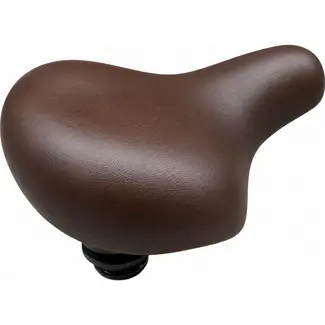 Selle Comfort Comfortabel retro fietszadel - bruin - elastomeer vering - unisex ontwerp