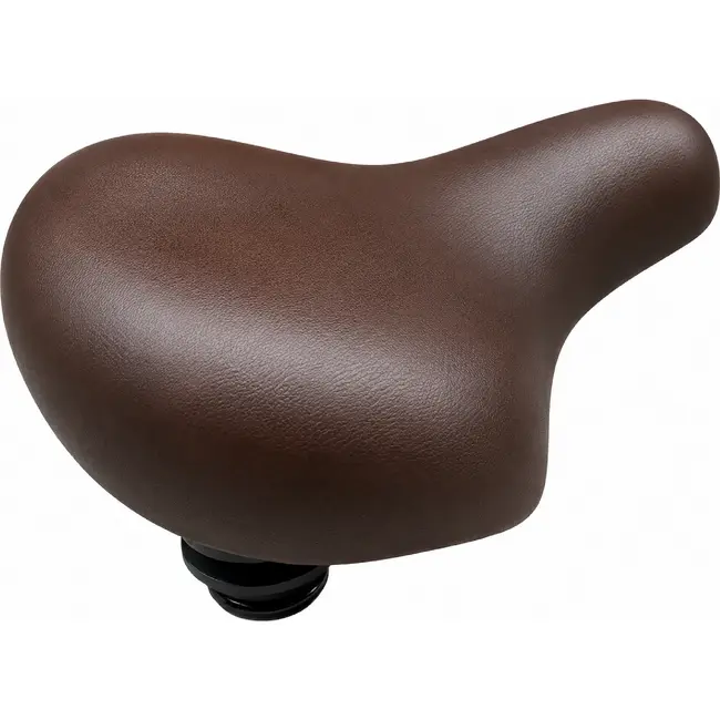 Selle Comfort Comfortabel retro fietszadel - bruin - elastomeer vering - unisex ontwerp