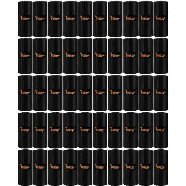 Purlov Zwart Poepzakjes Set - 1000 Stuks met Handig Etui - Perfect voor Hondenwandelingen