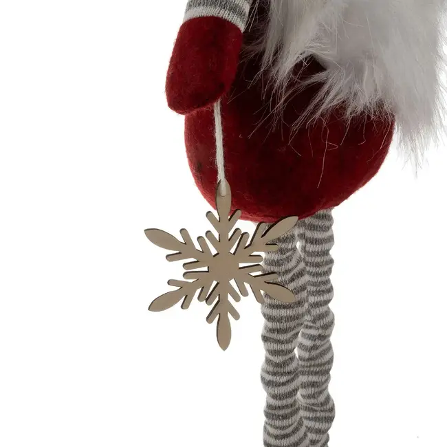 Ruhhy Telescopische Kerstgnome 82cm - Flexibele en Feestelijke Decoratie