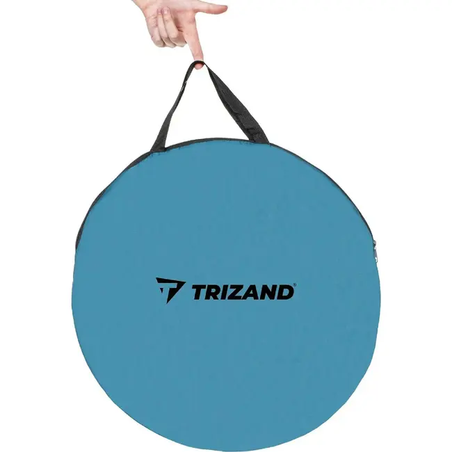 Trizand Namiot Compacte Strandtent 145x100x70cm - Turkoois-Grijs - Licht en Makkelijk