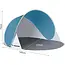 Trizand Namiot Compacte Strandtent 145x100x70cm - Turkoois-Grijs - Licht en Makkelijk