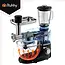 Ruhhy 3-in-1 planetaire keukenmachine 6,2 l zwart met glazen blender 1,5 l, vleesmolen, 6 snelheden, Pulse en accessoires