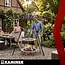 Kaminer Driepoot tuinbarbecue 190 cm met roestvrijstalen rooster van 70 cm, ketting en zwengelmechanisme