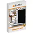 Ruhhy Baby handafdruk set clean-touch zwart met 2 afdrukkaarten voor handje, voetje, pootje en kraamcadeau