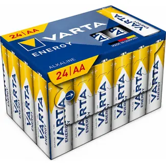 Varta AA alkaline batterijen per 24 Varta Energy in doosverpakking