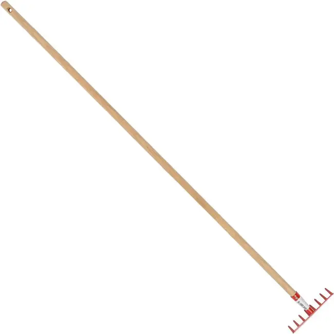 Talen Tools Tuinhark Inclusief 140 cm Houten Steel - 8 Tands - Rood