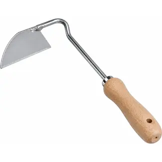 Hendrik Jan Hand-schrepel 31 cm met essenhouten greep, voor onkruid uithakken en grond losmaken - essenhout - 31 cm - 310 mm