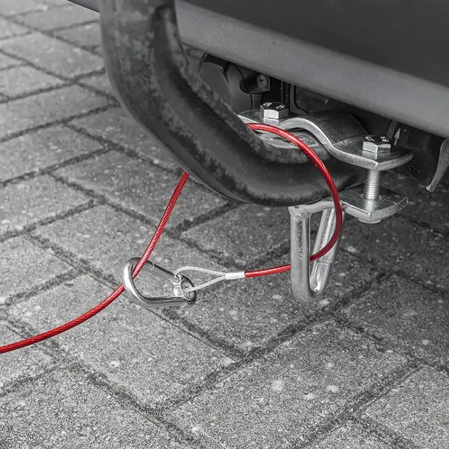 ProPlus Breekkabel met gaffel - 1 meter - verzinkt - voor geremde aanhangwagens