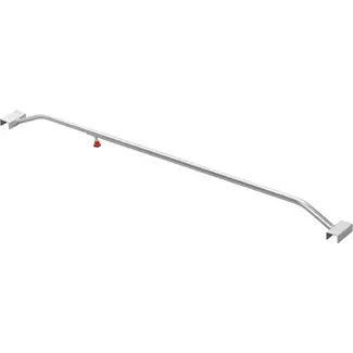 ProPlus Uitschuifbare aluminium afdekzeilbeugel - 108-146 cm - optimale regenwaterafvoer