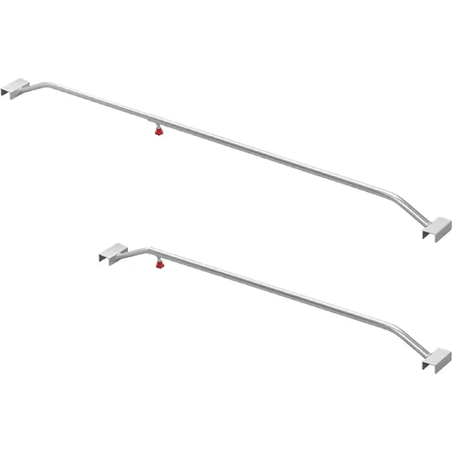 ProPlus Uitschuifbare aluminium afdekzeilbeugel - 108-146 cm - optimale regenwaterafvoer