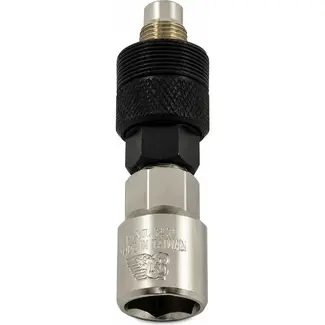 Falkx Universele cranktrekker - robuust staal - chroom afwerking - zilver/zwart