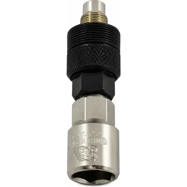 Falkx Universele cranktrekker - robuust staal - chroom afwerking - zilver/zwart