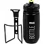 Mirage Bidon 600ml met houder - Zwart - Grote opening - Geschikt voor fietsen