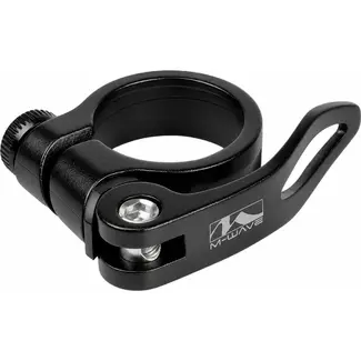 M-Wave Zadelpenklem - Snelspanner - Aluminium - 34.9mm - Zwart