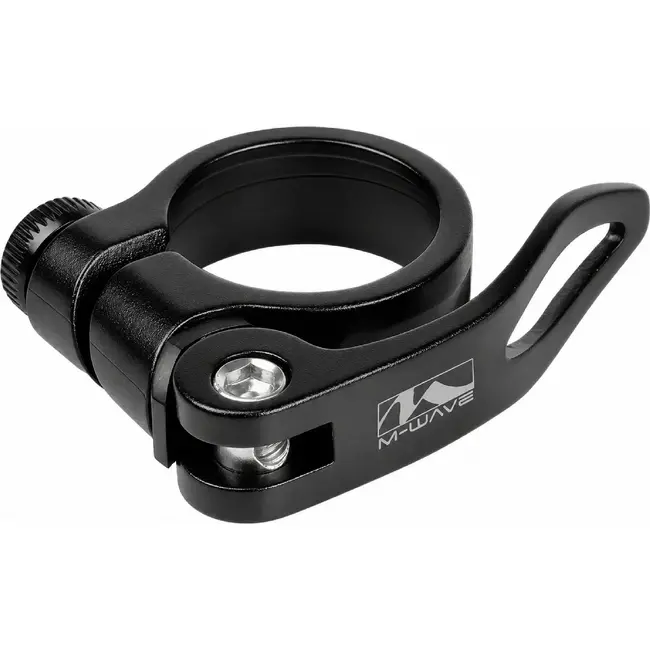 M-Wave Zadelpenklem - Snelspanner - Aluminium - 34.9mm - Zwart