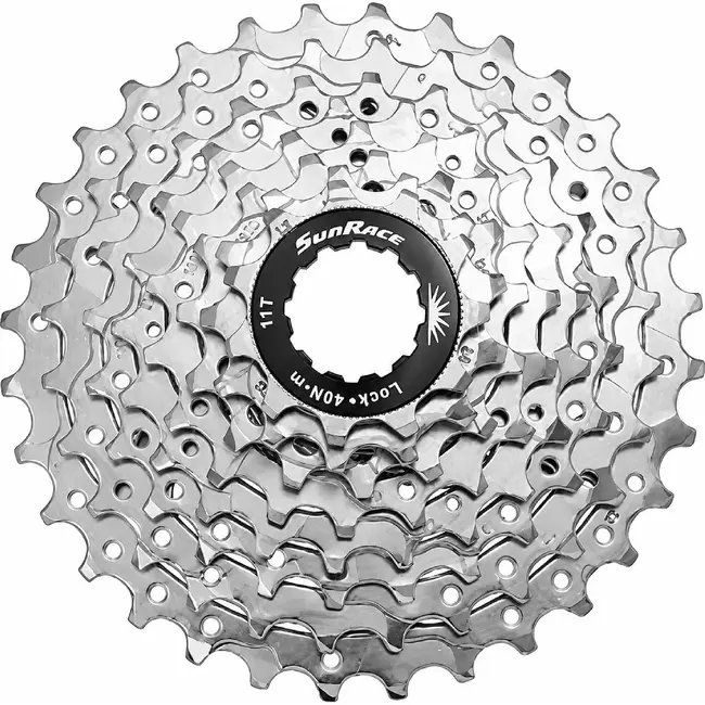 Sunrace 8-speed cassette - 12-25T - Fluid Drive Plus - Nikkel - 285g