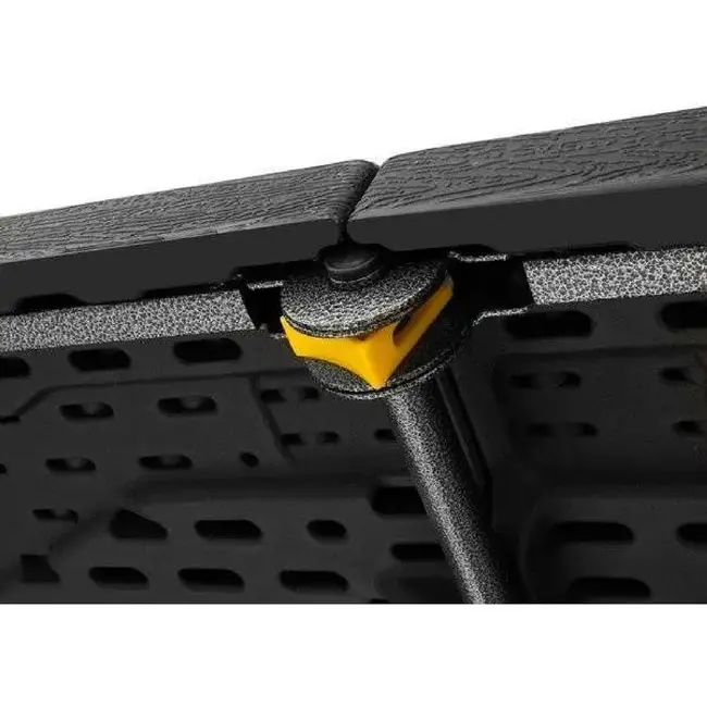 Gardlov Opvouwbare Tuintafel 180 cm - Zwart - HDPE Tafelblad - Gepoedercoat Staal