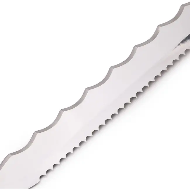 GEKO Dubbelzijdig isolatiemes 410 mm roestvrij staal met ergonomisch handvat voor nauwkeurig snijden