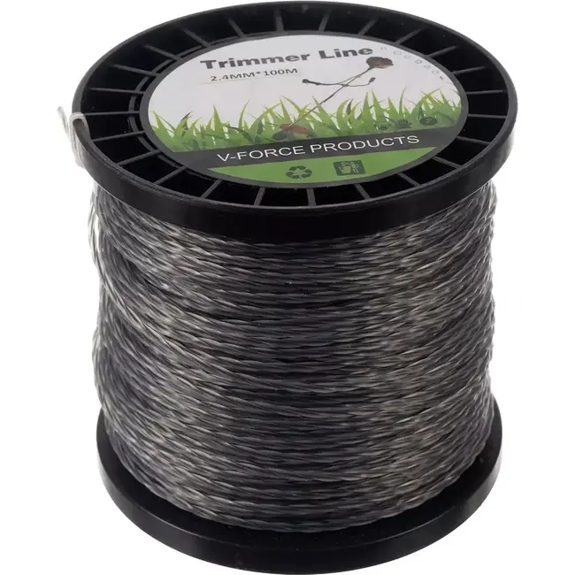 Bigstren Maaidraad 2.4 mm x 100 meter - Duurzaam en Krachtig voor Alle Bosmaaiers