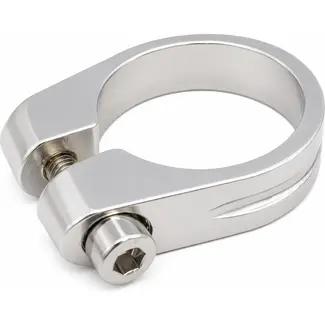 Falkx Zadelpenklem - Aluminium - Zilver - 31.8 mm - Duurzaam en Sterk