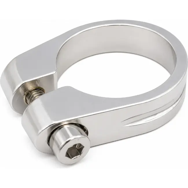 Falkx Zadelpenklem - Aluminium - Zilver - 31.8 mm - Duurzaam en Sterk