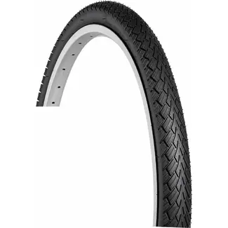 Hakuba Zwarte buitenband zonder reflectie - 24x1.75 - Geschikt voor kinderfietsen