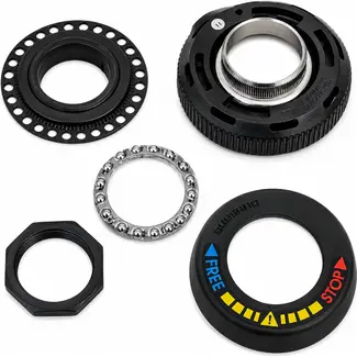 Shimano stuurslot balhoofdstel voor fiets 1 inch x 24 T.P.I. Nexus Ø25.4 mm zwart voor stabiel parkeren