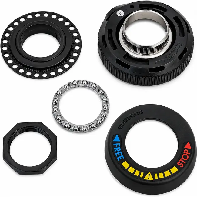 Shimano stuurslot balhoofdstel voor fiets 1 inch x 24 T.P.I. Nexus Ø25.4 mm zwart voor stabiel parkeren