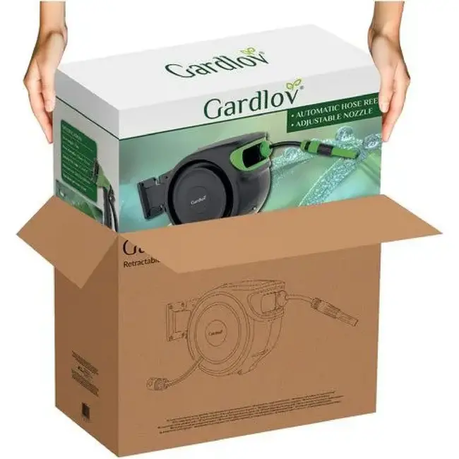 Gardlov Tuinslanghouder 25 meter Slang met 7-in-1 Sproeipistool