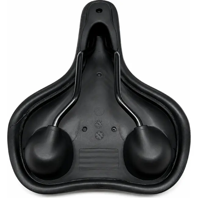 Selle Comfort E-bike zadel - Vintage stijl - Gel padding - Zwart - Zonder strop