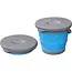 ProPlus Opvouwbare emmer met deksel - 5 liter - rubber - grijs/blauw