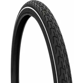 Deli tire Fietsband - Zwart met witte lijn - 28x1 5/8x1 3/8 - ETRTO 37-622 - Budgetvriendelijk