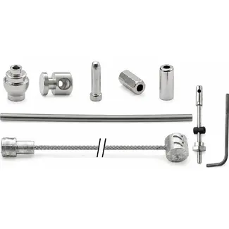 Elvedes Trommelremkabel - RVS - Zilver - Met inbus - 235 cm - Voor en achterrem