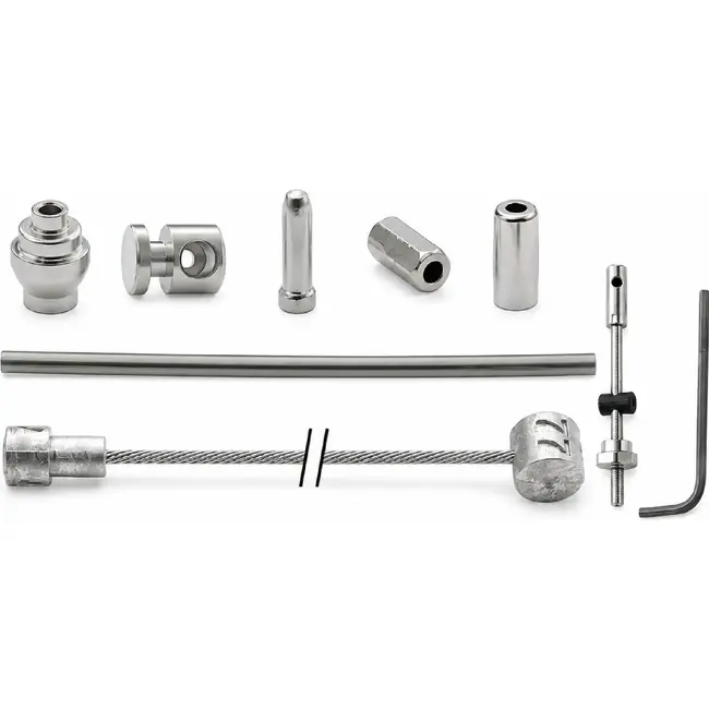 Elvedes Trommelremkabel - RVS - Zilver - Met inbus - 235 cm - Voor en achterrem