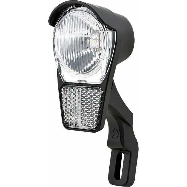 Spanninga Moderne LED-koplamp - geïntegreerde reflector - batterijvoeding - veelzijdige montage - 4 Lux - inclusief batterijen