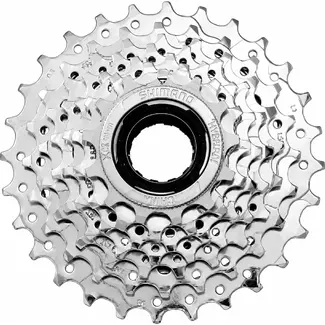 Sunrace 7-speed freewheel - 13-28 tanden - staal - chroom - 460 g