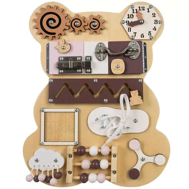 Kruzzel Beer Manipulatiebord 10-in-1: Educatief en Interactief Speelgoed