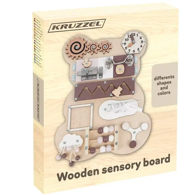 Kruzzel Beer Manipulatiebord 10-in-1: Educatief en Interactief Speelgoed