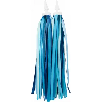 Pexkids Blauwe handvat streamers - Duurzaam kunststof en polyester - Voor kinderfietsen