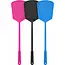 Falkx Vliegenmepper set 3 stuks - roze, zwart en blauw voor gebruik in huis, tuin en op balkon