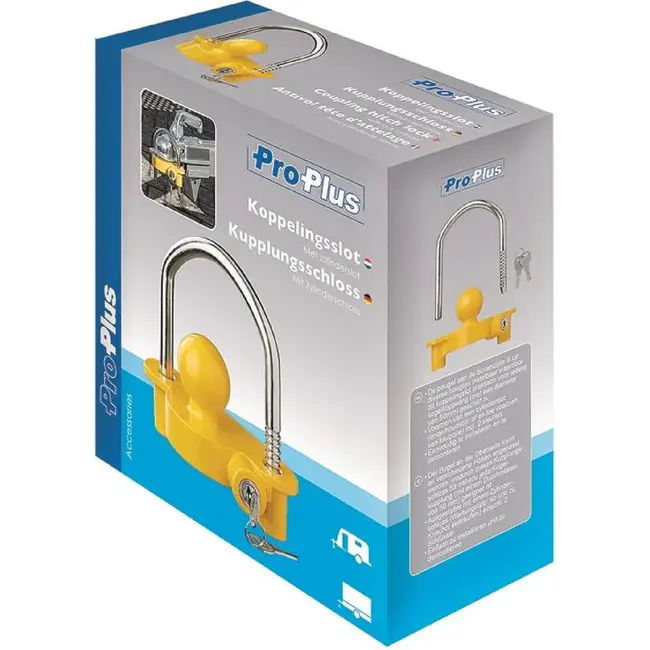 ProPlus Koppelingsslot - instelbare beugel - cilinderslot - Ø 50 mm - compact ontwerp